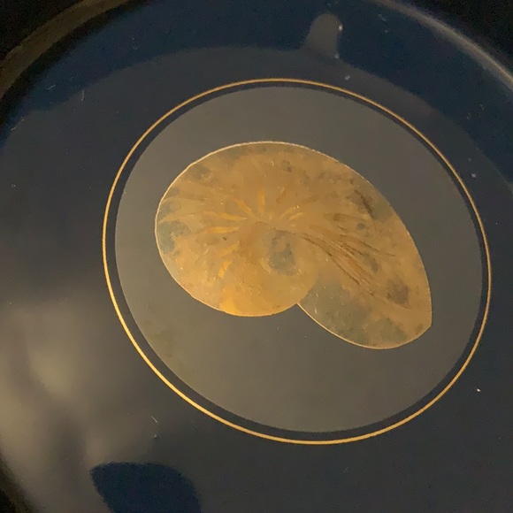 Otagiri Japan NAUTILUS Coaster Set & Ashtray AS IS - Picture 12 of 14